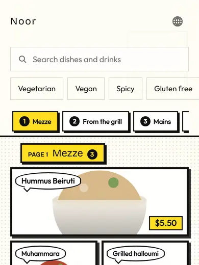 Buzzify Menu: the kitchen comics